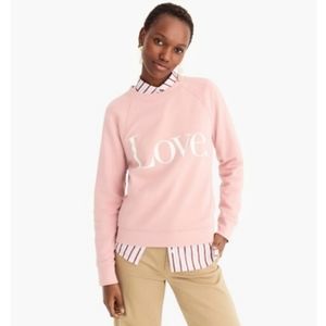 Jcrew Love Pale Pink Crew Neck Sweater 